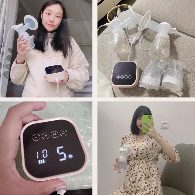 Máy hút sữa điện đôi Kamidi Plus không dây  9 cấp độ hút kèm massage Tutimommy