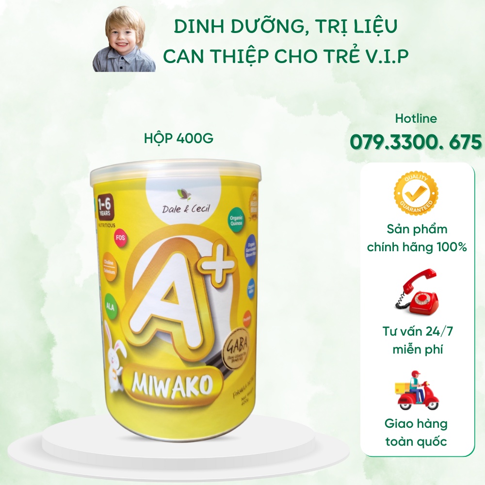 Sữa Miwako A+ vani 🔥 CAM KÊT CHÍNH HÃNG 🔥 Sữa hộp thực vật 400g tặng vocher giảm 74k giúp trẻ phát t