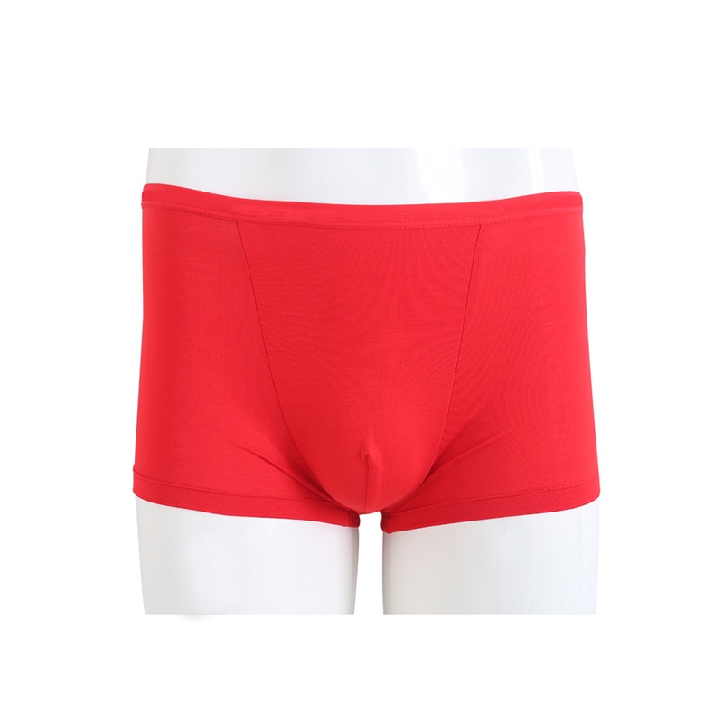 Quần Lót Boxer Màu Trơn Mềm Mại Thoáng Khí Thoải Mái Gợi Cảm Cho Nam