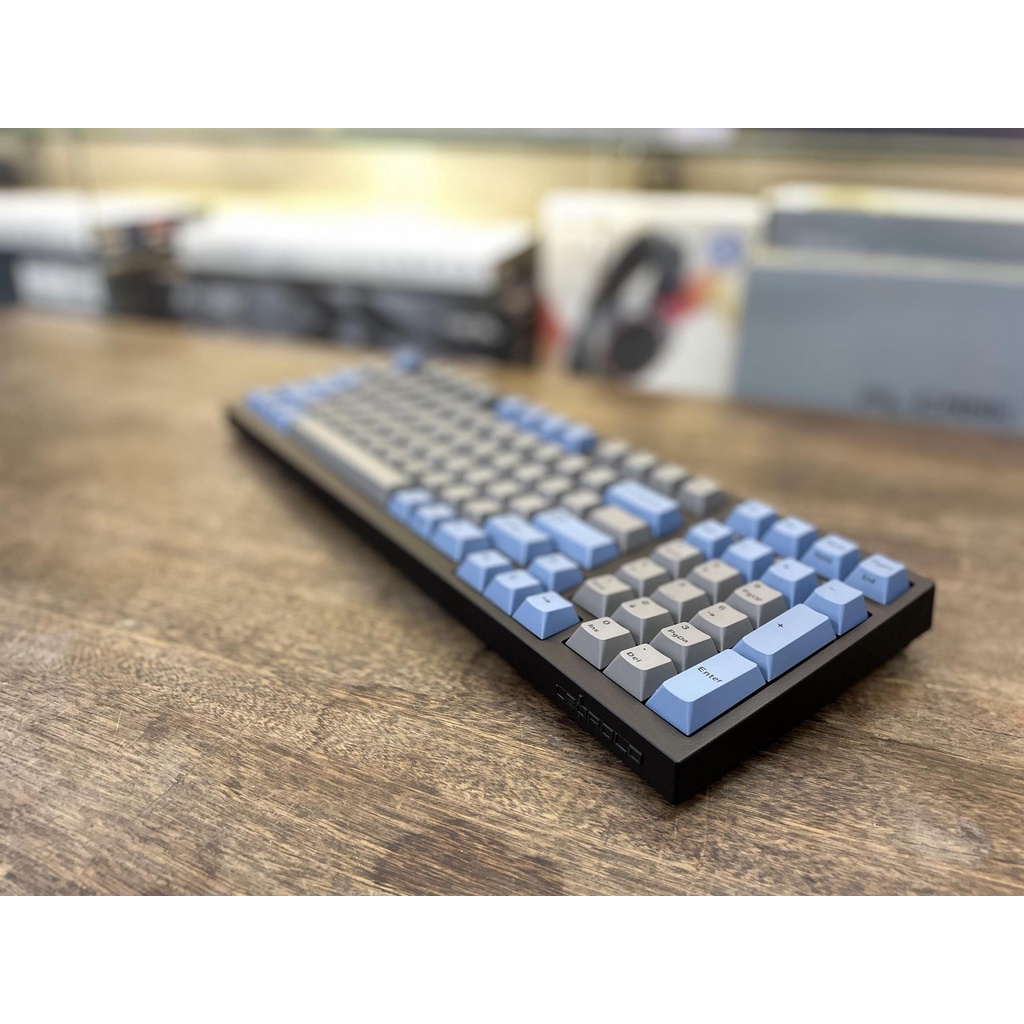 Bàn Phím Cơ Leopold FC980M PD BT Blue Grey Bluetooth - Hàng chính hãng