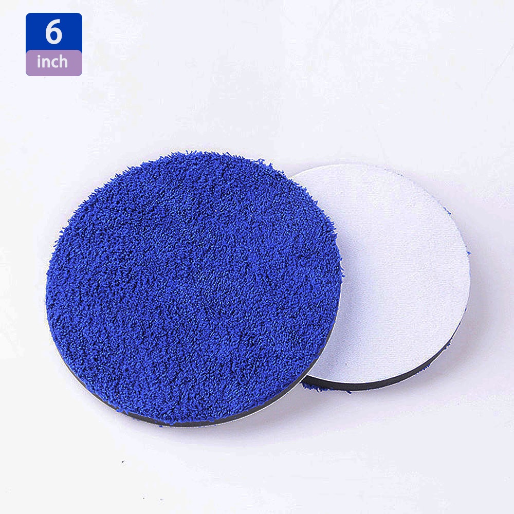 Bộ 2 Miếng Đệm Vải Sợi Nhỏ Kích Thước 3 / 4 / 5 / 6 / 7 Inch Thay Thế Cho Máy Đánh Bóng Xe Hơi DA / RO