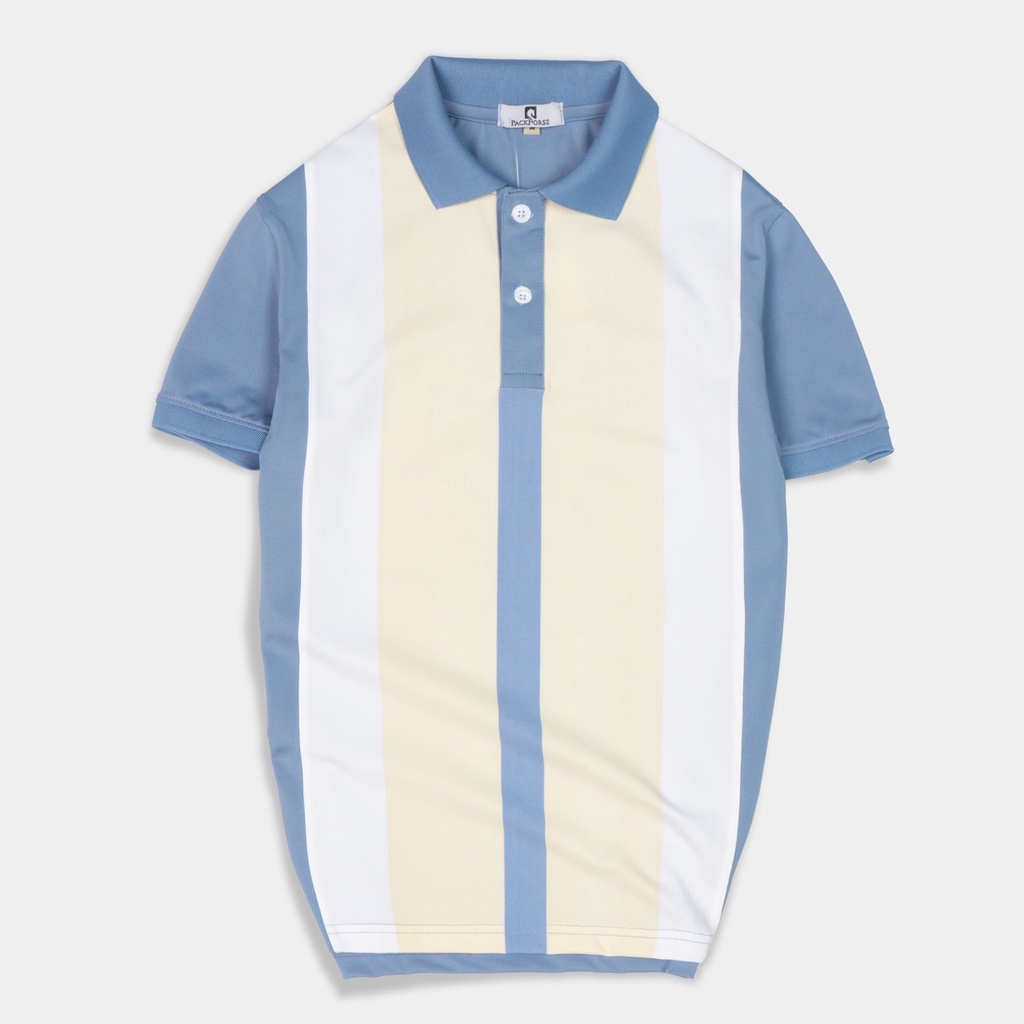 Áo polo nam Marc Phôi Sọc Size 3xl 95kg họa tiết thêu gấu sắc nét, trẻ trung chất liệu CVC cá sấu xuất khẩu