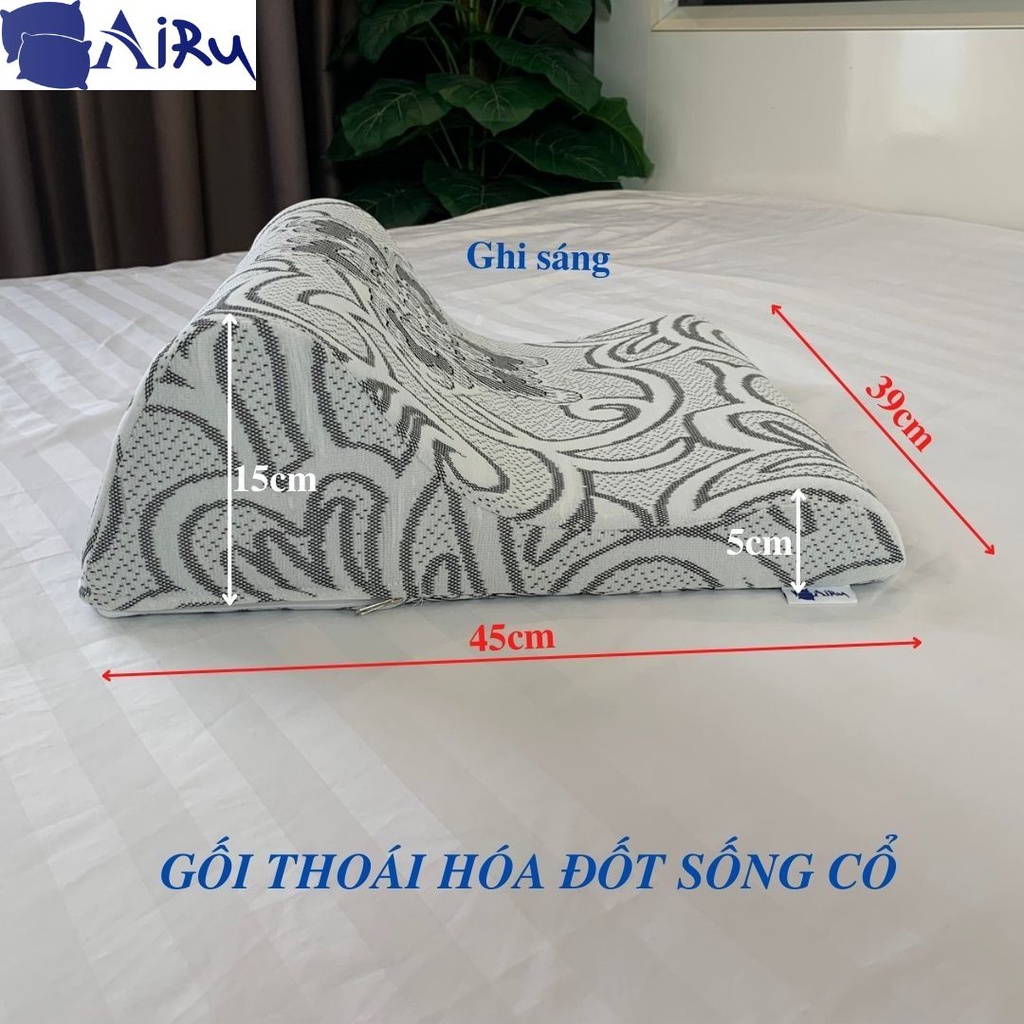 Gối hỗ trợ điều trị thoái hóa cột sống cổ 2 đầu chuyên dụng- Chính hãng AIRU