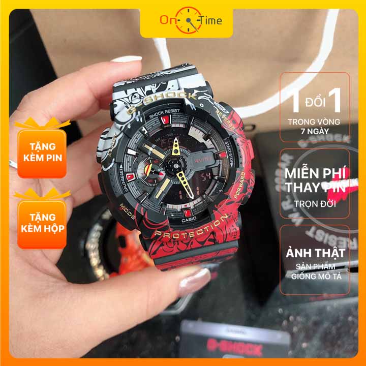 Đồng hồ Casio G Shock nam nữ One Piece & Dragon, đồng hồ thể thao đeo tay full box - OneTime Store