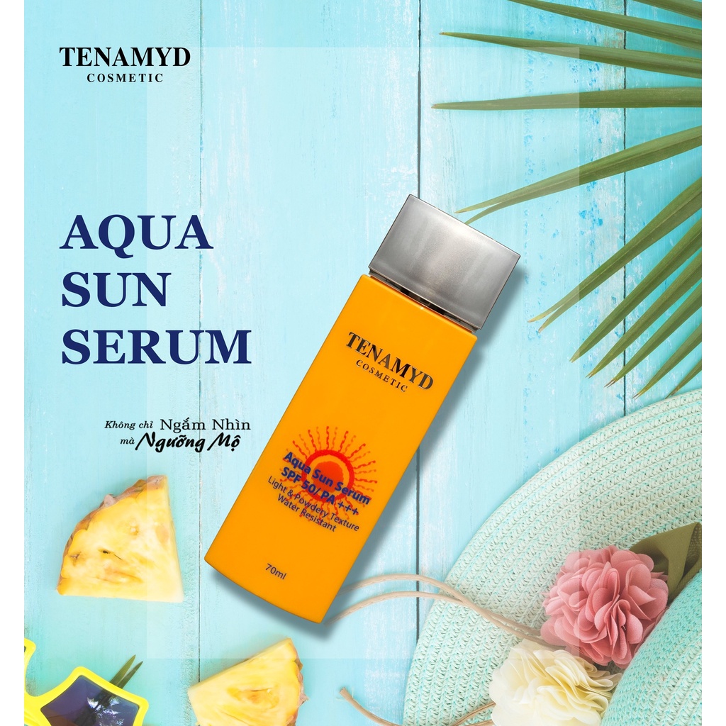 Tinh Chất Chống Nắng Tenamyd Aqua Sun Serum SPF 50/ PA+++ 70ml - Hàng chính hãng - Lady & Men Viet Nam