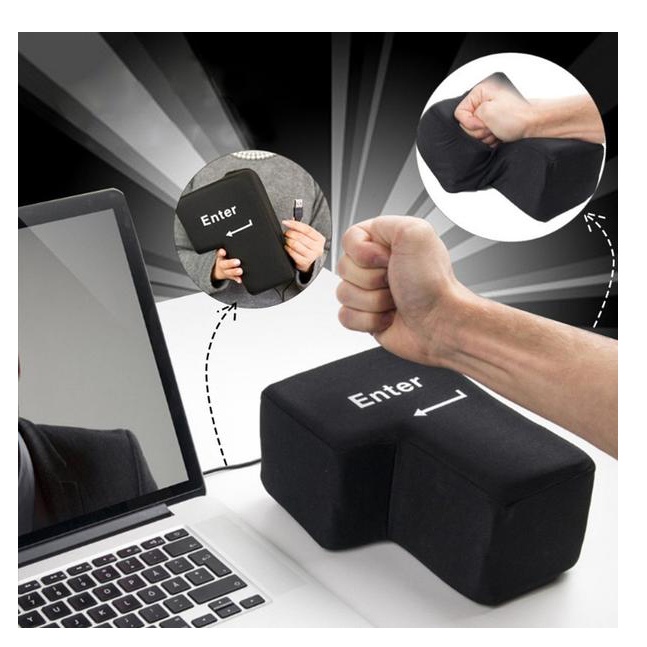 Nút Enter khổng lồ xả Stress, kiêm gối ngủ giải tỏa căng thẳng DALOI STORE
