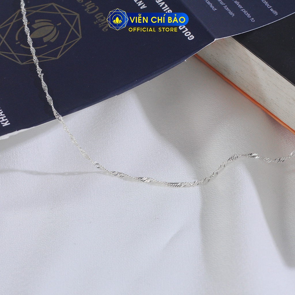 Dây chuyền bạc nữ xoắn new chất liệu bạc 925 thời trang phụ kiện trang sức Viễn Chí Bảo D400261