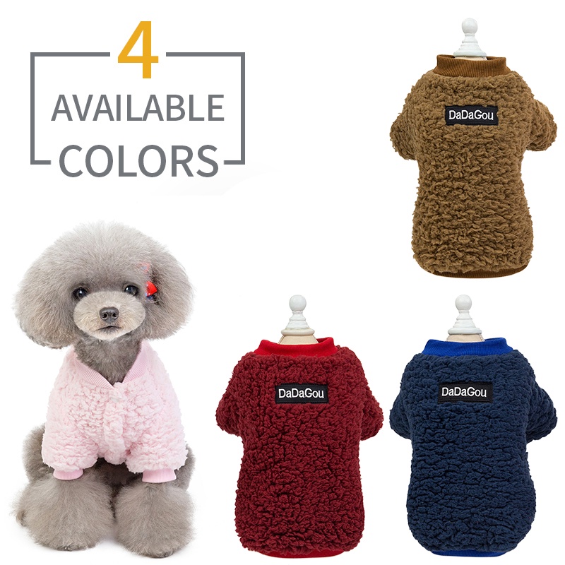 Áo Khoác Vải Bông Mềm Mại Thời Trang Mùa Đông Cho Thú Cưng