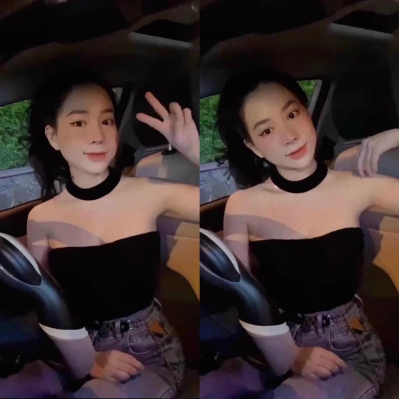 ÁO QUÂY TĂM KÈM VÒNG CỔ ĐÍNH KHUY NGỌC MS90199