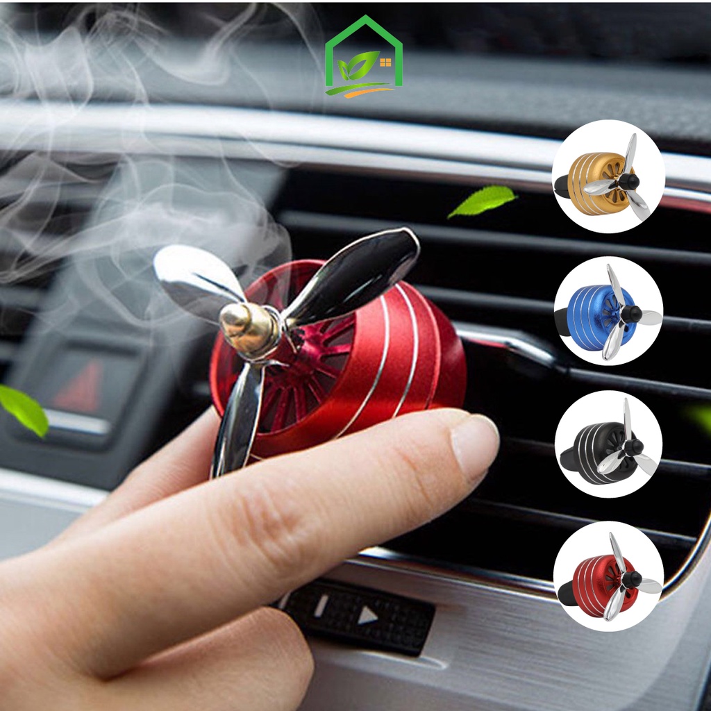 Sáp Thơm Ô Tô, Quạt Sáp Thơm Cài Cửa Gió Điều Hoà Có Đèn Led Loại 3 Cánh Tạo Mùi Thơm Dễ Chịu