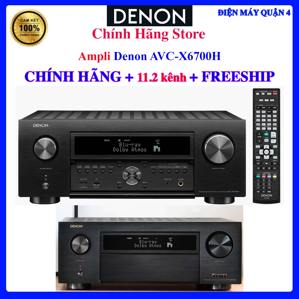 Ampli Denon AVC-X6700H AVC-X6700 -11.2 kênh cao cấp _Hàng chính hãng thumbnail