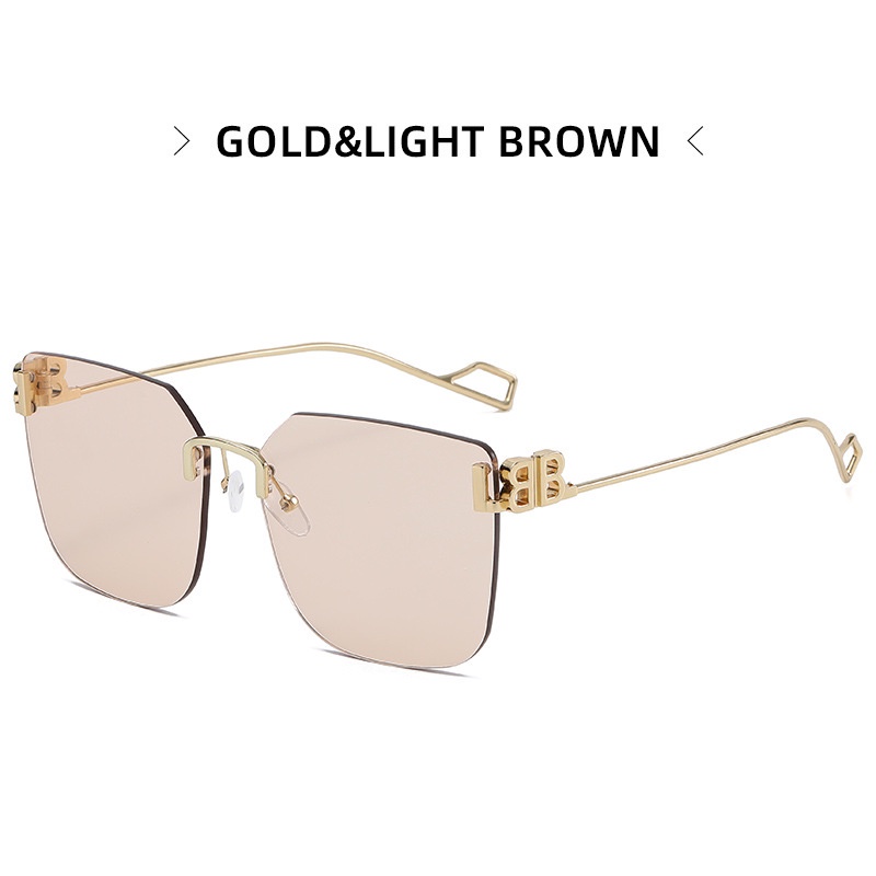 Kính Mát Gọng Kim Loại Phong Cách Vintage Hàn Quốc Cho Nam / Nữ