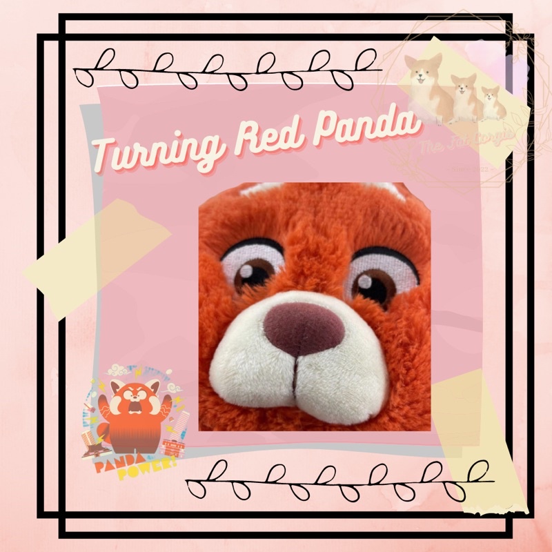 Gấu bông Disney Turning Red gấu trúc đỏ mập ú đáng yêu lông xù mềm mịn 30cm