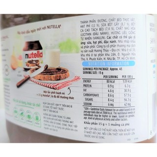 [HỘP (nhựa) LỚN 680g] BƠ HẠT PHỈ PHẾT CACAO [Australia] NUTELLA Hazelnut Spread with Cocoa