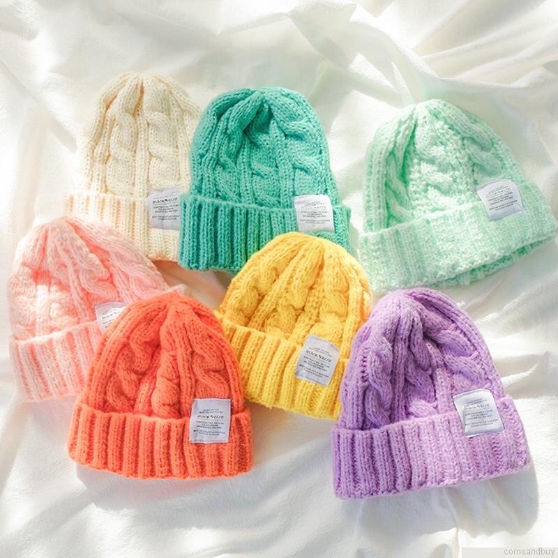 MŨ LEN DỆT KIM MÀU TRƠN GIỮ ẤM MÙA THU ĐÔNG THỜI TRANG CHO CÁC CẶP ĐÔI ĐI CHƠI ĐÔNG SIÊU CUTE