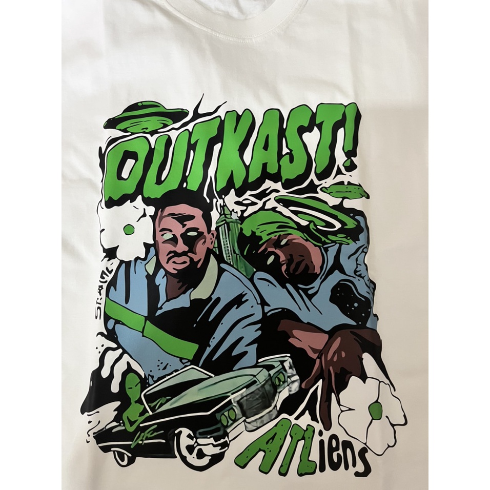 Áo thun tay lỡ unisex nam nữ trơn OUTKAST HIPHOP cotton form rộng oversize nhiều màu phong cách ulzzang