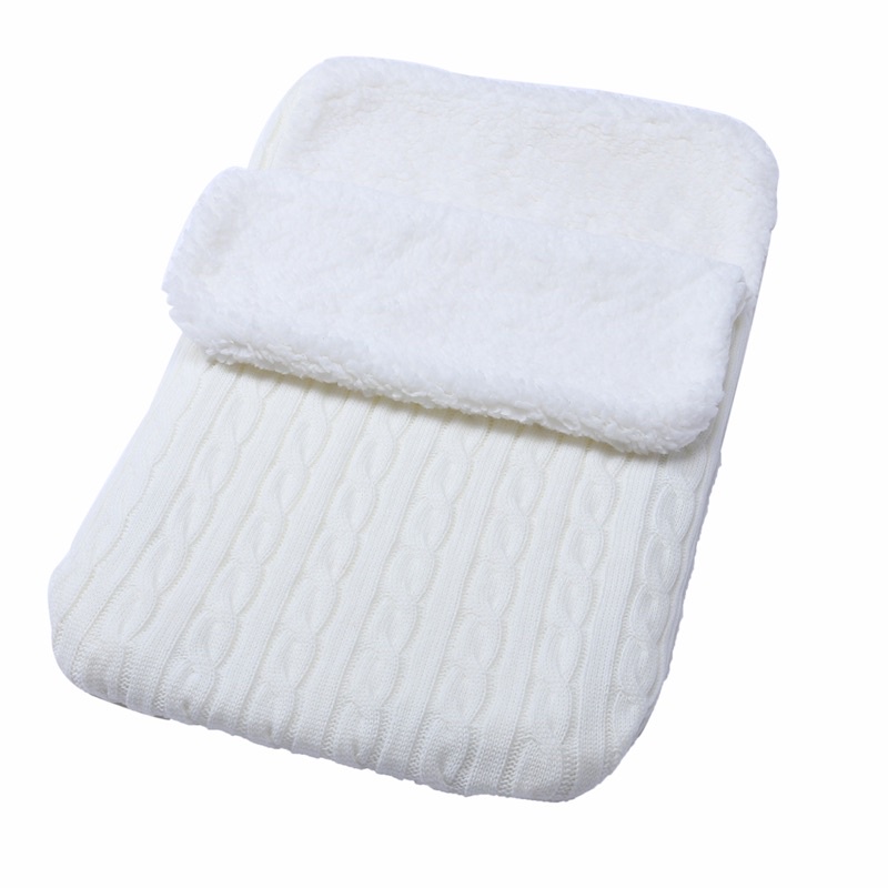 (🎁Mua 1 Tặng 1) Túi Ngủ Lông Cừu 🐑 dệt kim ấm áp 70x40cm