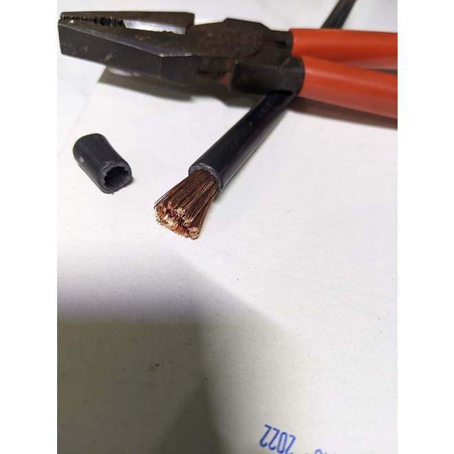 Dây DC M25 - Cáp NỐI ACQUY, NỐI PIN bấm cos sẵn hai đầu