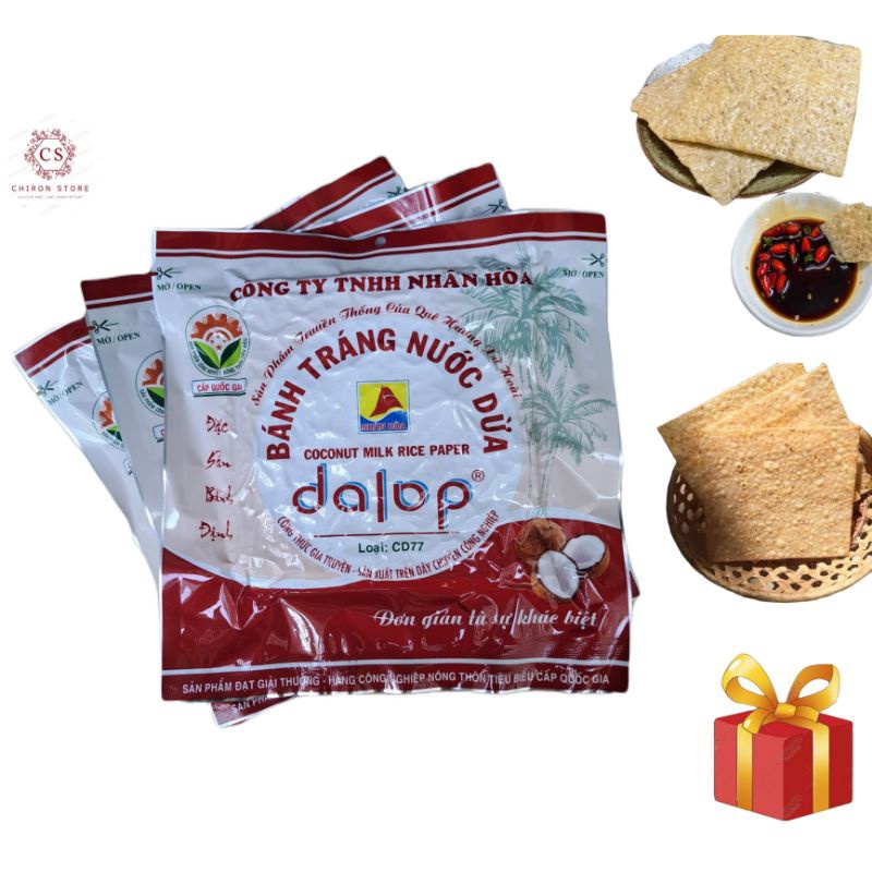 COMBO 10 GÓI BÁNH TRÁNG NƯỚC DỪA DALOP BÌNH ĐỊNH