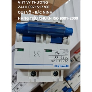 Át aptomat dc125a 20a 1p 2p dùng cho ắc quy và solar iso9001-2015