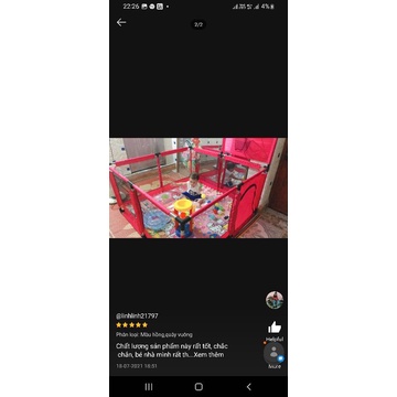 Quây bóng vuông và lục giác inox cho bé - Quây vuông , lục giác