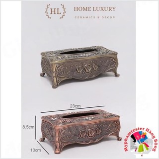 Hộp đựng giấy hoàng gia hợp kim | hộp giấy hợp kim đồng , đồ gia dụng thông minh, tiện ích