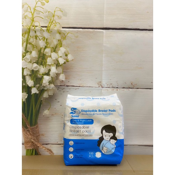 Bịch 100 Miếng Lót Thấm Sữa Sami Siêu Thấm Hút