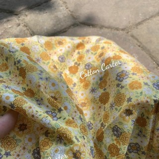 Vải thô cotton may váy đầm cho bé
