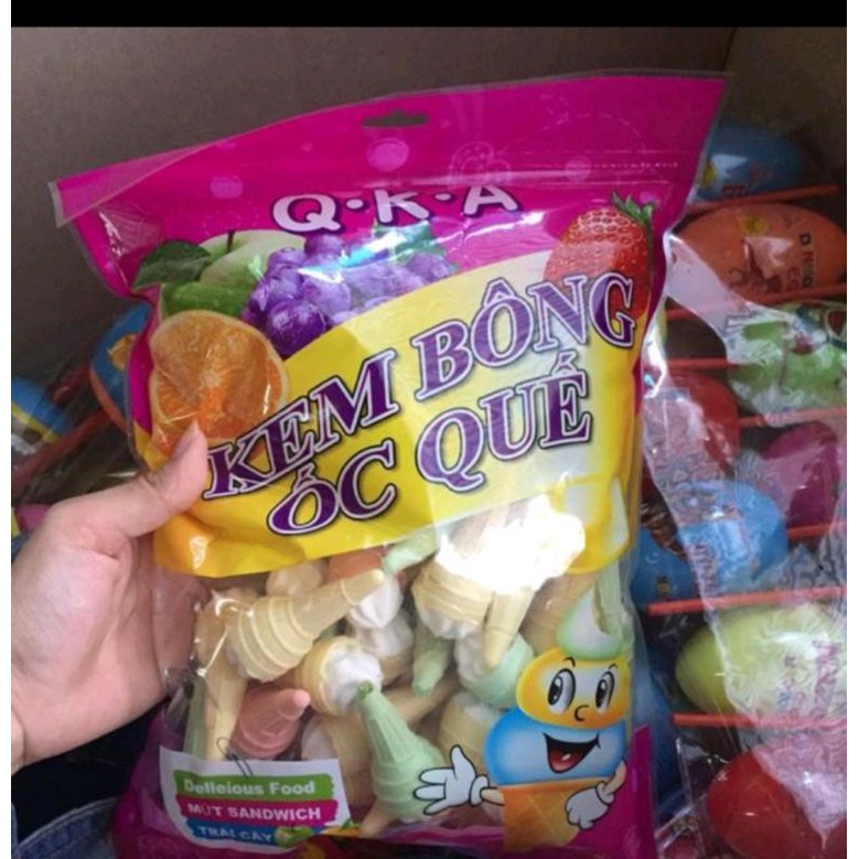 Kem Bông ốc quế