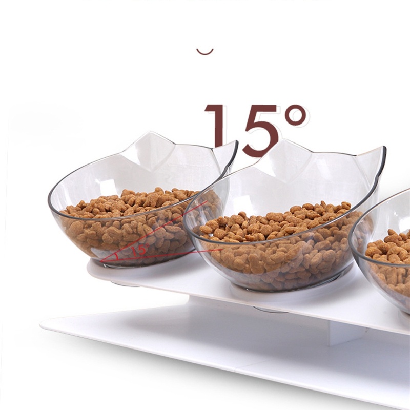 May Mắn 15° Bát Đựng Thức Ăn / Nước Uống Gắn Cổ Tiện Dụng Cho Thú Cưng