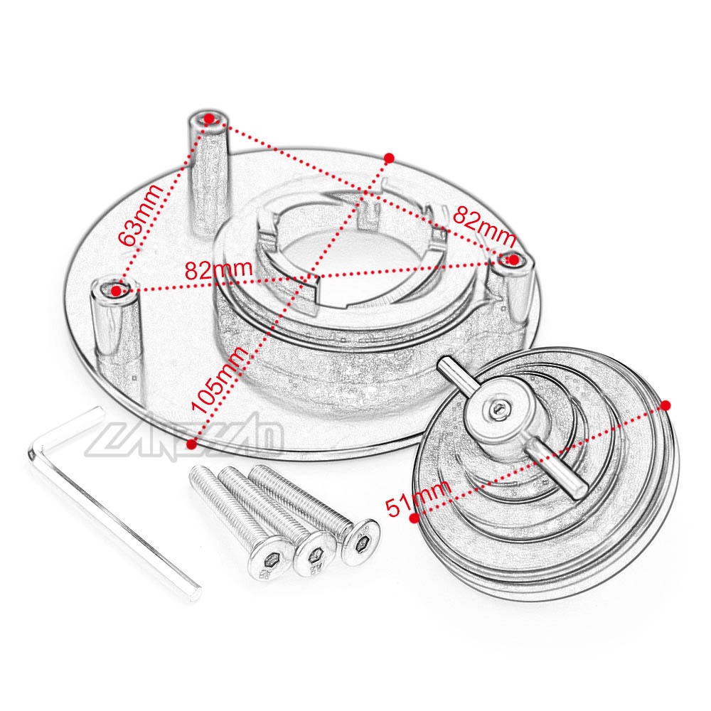 Nắp Đậy Bình Nhiên Liệu CNC Thay Thế Cho Xe Mô Tô Yamaha R15M R15v4
