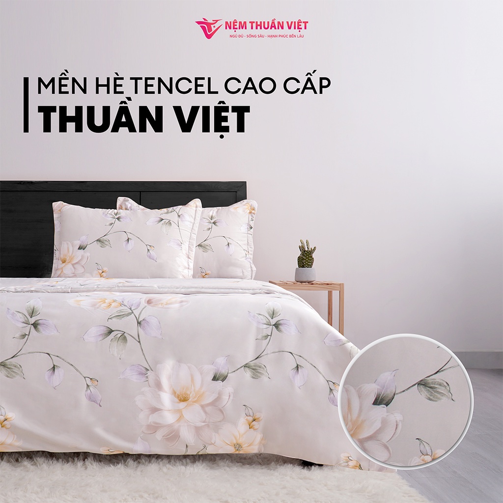 Mền Tencel Thuần Việt Cao Cấp - Xám TC24 - Kích Thước 180x200
