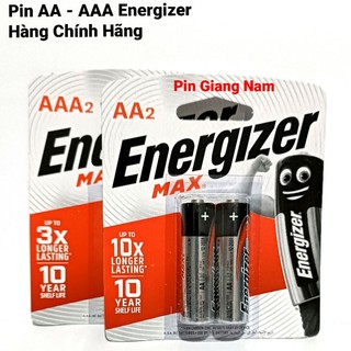 Pin AA / AAA Energizer Alkaline Made in Singapore Hàng Chính Hãng  vỉ 2 viên