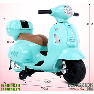 Xe máy điện dáng Vespa cho bé