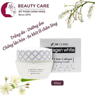 KEM DƯỠNG TRẮNG DA MẶT 3W CLINIC COLLAGEN WHITENING CREAM 60ML