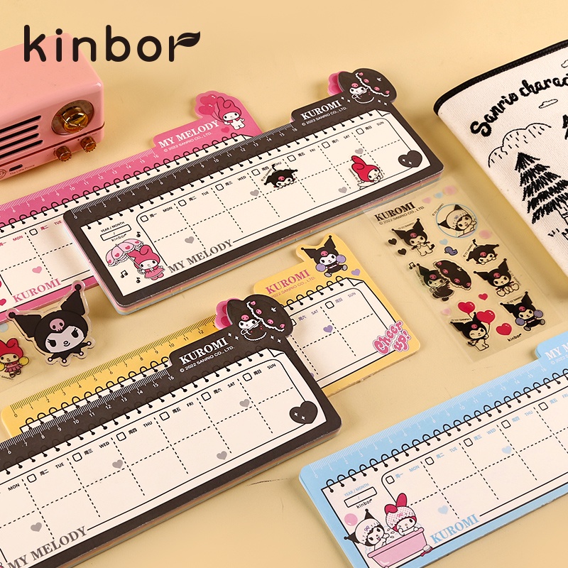 Weekly Planner - Giấy lên Kết Hoạch Đễ Bàn Dễ Thương Tặng Kèm Đế Nhựa Và Sticker  80 Trang - Hidari
