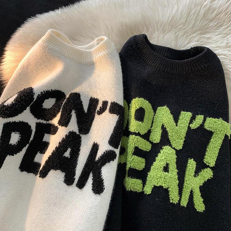 Áo sweater Cổ Tròn Phong Cách retro Mỹ Cá Tính Cho Nam