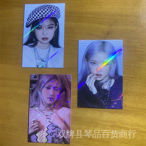 Thẻ Ảnh Laser Lấp Lánh Phiên Bản Đầu Tiên Của Park Chae Young Kim Ji-soo Chính Hãng BLACKPINK