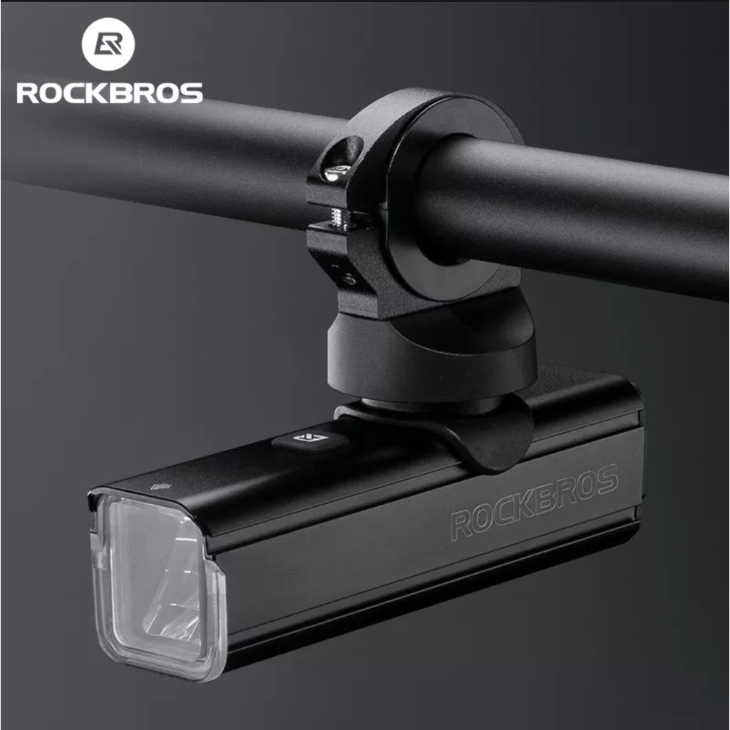 HCM Rockbros RHL1000 đèn LED xe đạp thể thao đèn pin cao cấp chính hãng sạc USB-C