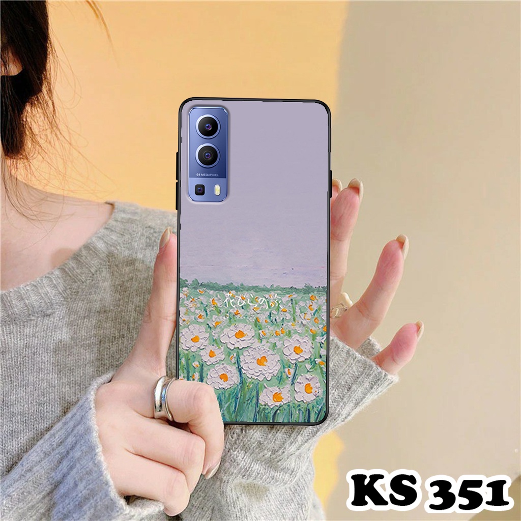 Ốp lưng Vivo Y72 5G - Ốp vivo in hình Cánh đồng hoa - Chất liệu TPU siêu bền
