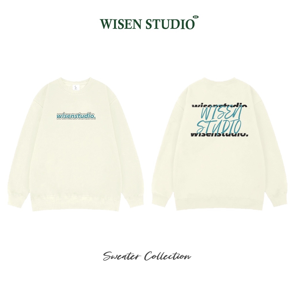 Áo sweater WISEN LAYER áo nỉ dài tay unisex form rộng