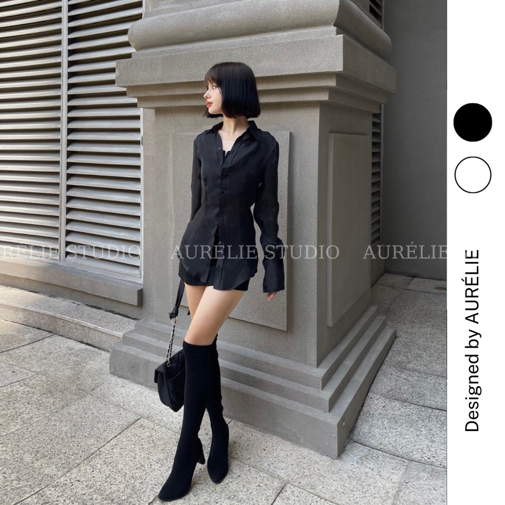 Áo sơmi sợi tơ HEBE SHIRT by AURÉLIE
