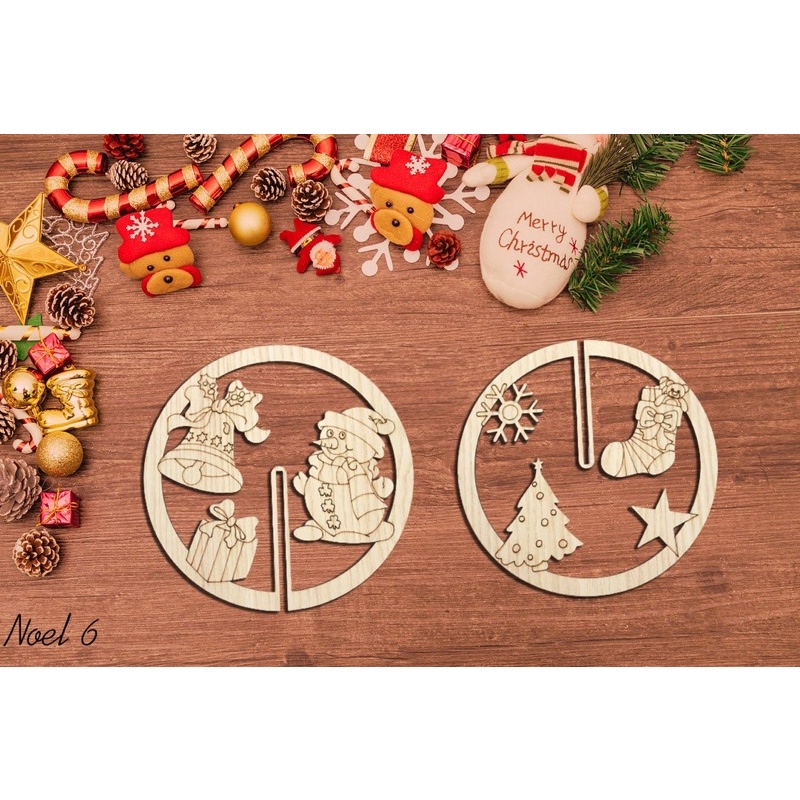 Set tô màu chủ đề noel ,decor sáng tạo trang trí noel siêu đẹp