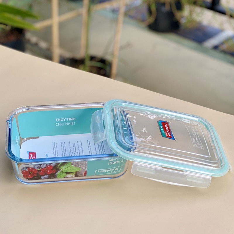 Hộp thủy tinh đựng thực phẩm HappyCook 1520ml