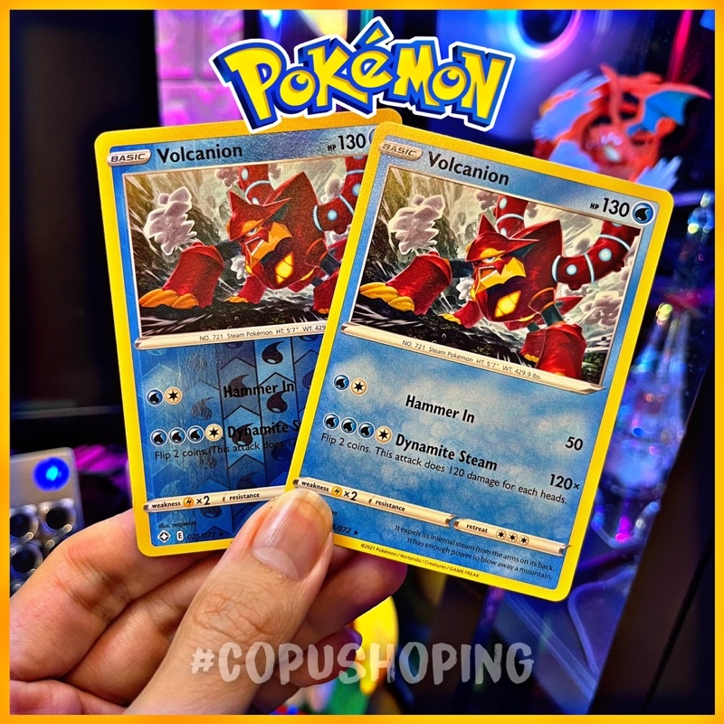 Thẻ bài Pokémon Volcanion TCG Pokémon Holo chính hãng