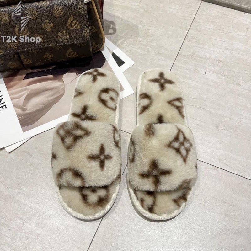 Dép lông quai ngang lv