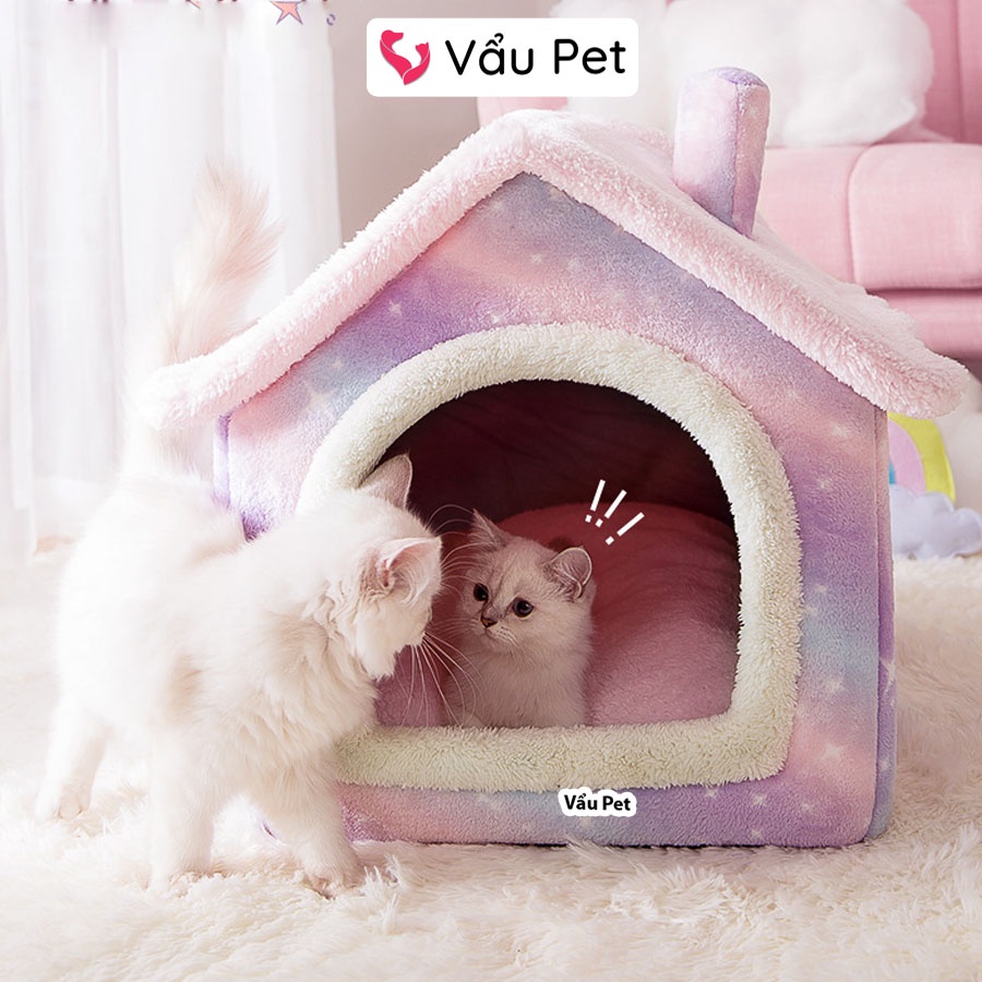 Nhà Đệm Cho Chó Mèo Êm Ái Cao Cấp - Nệm Cho Chó Mèo Thú Cưng Vẩu Pet Shop