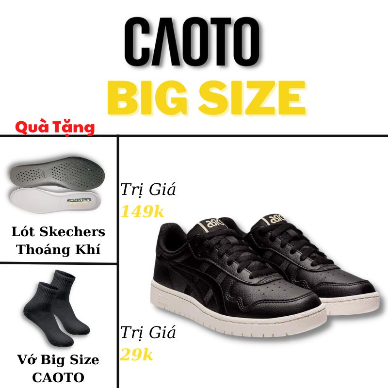 Đế Bằng Màu Đen Big Size - Giày Asics Big Size Nam 45 46 47 48