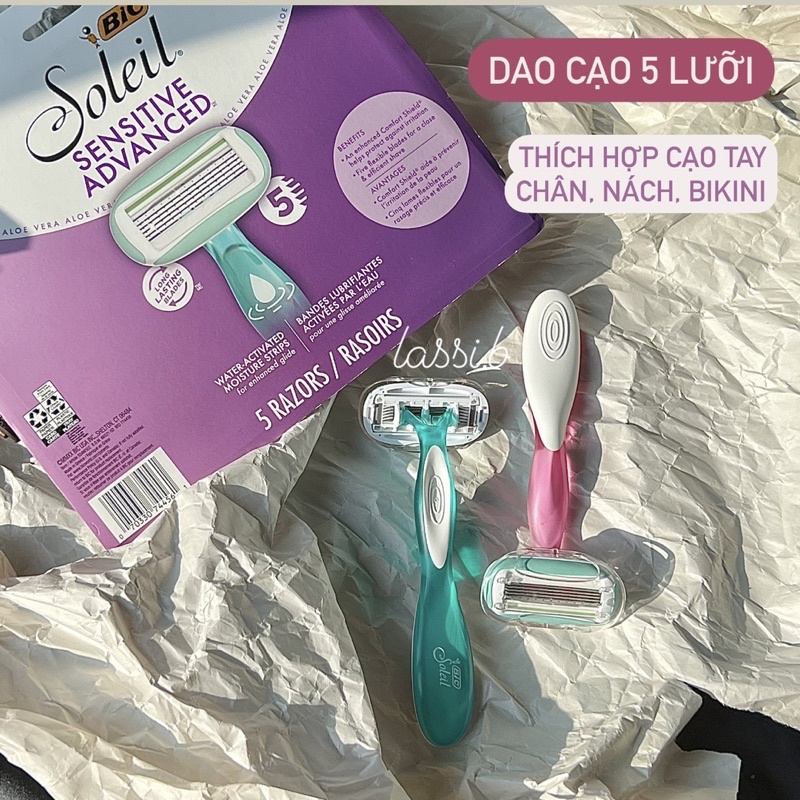 DAO CẠO BIC SOLEIL 3 LƯỠI & 5 LƯỠI DÀNH CHO NỮ - ĐỌC KĨ TRƯỚC KHI MUA HÀNG