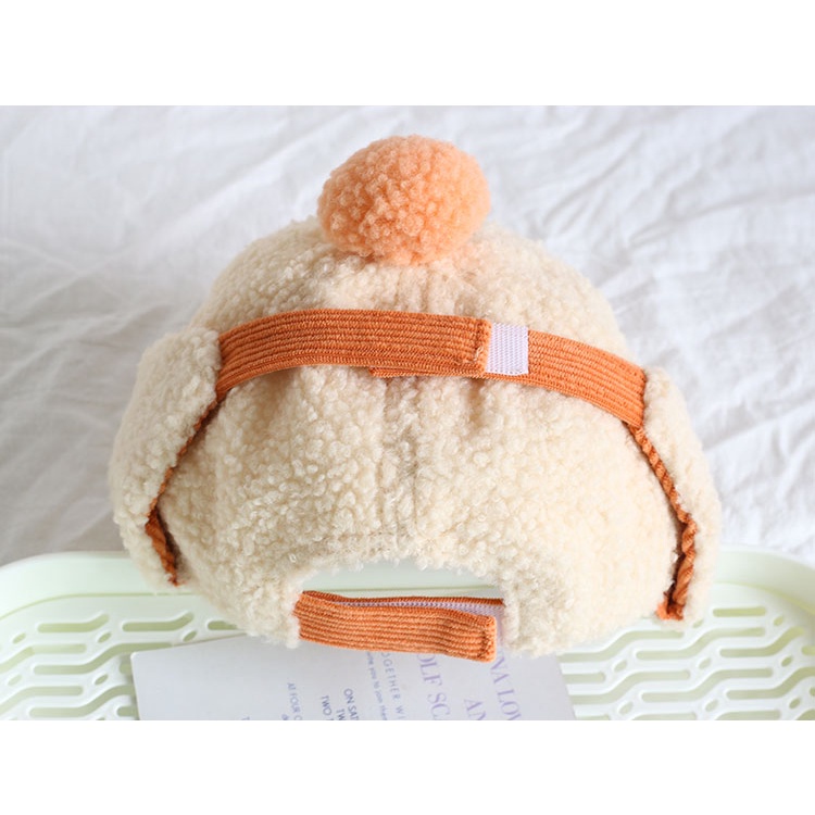 Mũ Lưỡi Trai Dày Dặn Giữ Ấm Tai Chống Gió Thời Trang Thu Đông Cho Bé